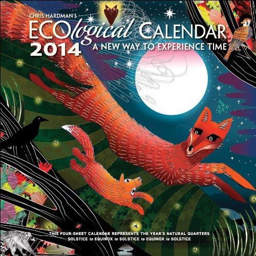 Ecological 2014 Wall Calendar JUL13 